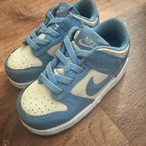 Nike Kids Dunks Sky Blue and Cream Sneakers